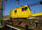 Geležinkelio kranas KŽ 561 ir platforminis vagonas